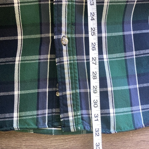 Vintage 1990s Carhartt Plaid Flannel Button Up Shirt Heavy Blend XLT - Picture 8 of 9